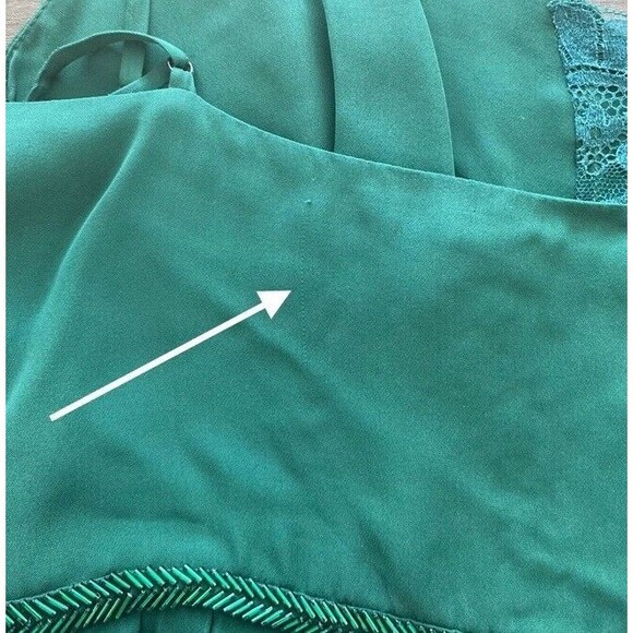 3.1 Phillip Lim Slip Dress 8 Silk Emerald Green Beaded 20’s Holiday Regal Glam - Picture 9 of 15